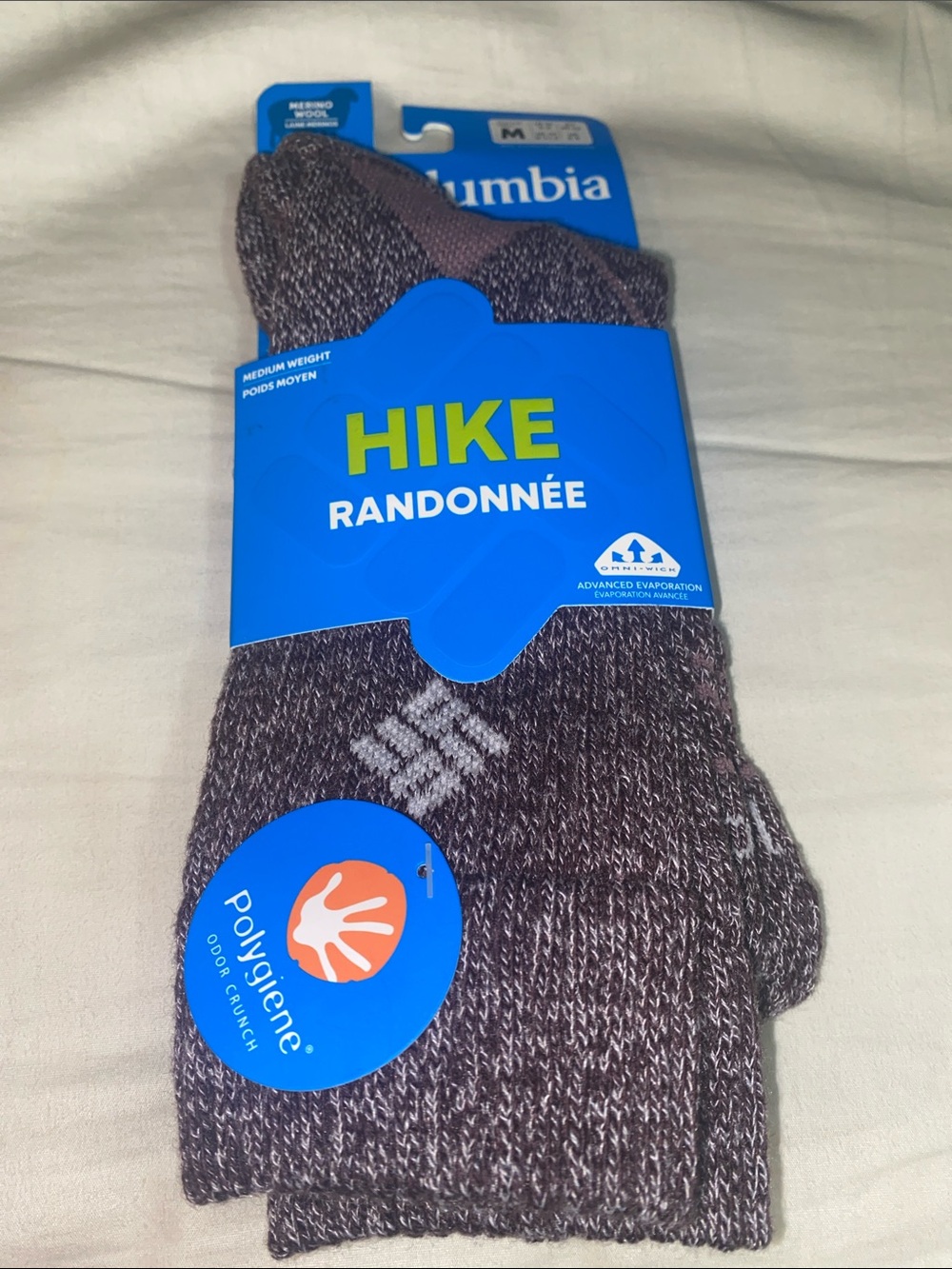 Columbia Hike Marled Men's Crew Socks